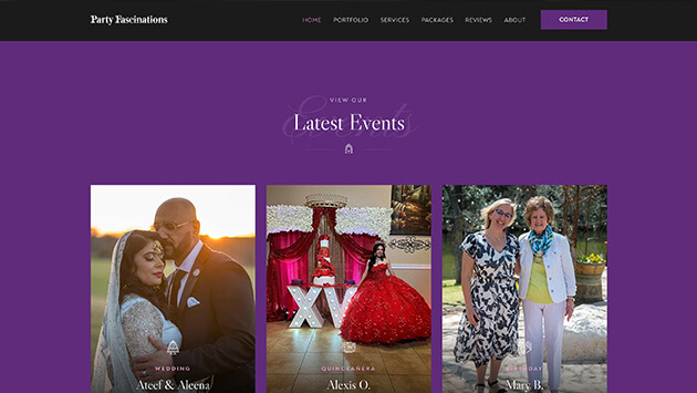 CS Web Design | Party Fascinations